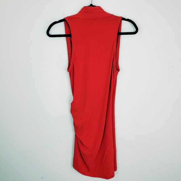 Iris Setlakwe Red Wrap Tunic Blouse •        A20Dr - Picture 4 of 5